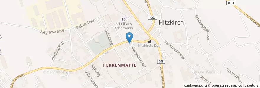 Mapa de ubicacion de Bäckerei-Café Meyer en 스위스, Luzern, Hitzkirch.
