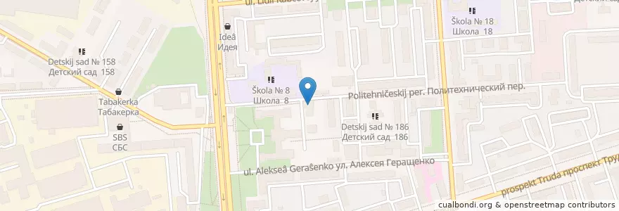 Mapa de ubicacion de Еда en Rusia, Distrito Federal Central, Óblast De Vorónezh, Городской Округ Воронеж.