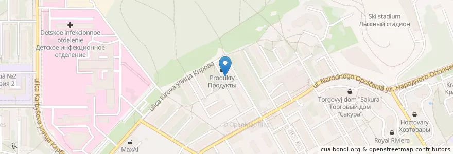 Mapa de ubicacion de Экофарм en 러시아, Центральный Федеральный Округ, Московская Область, Городской Округ Красногорск.