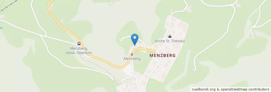 Mapa de ubicacion de Landgasthof Hotel Menzberg en Schweiz/Suisse/Svizzera/Svizra, Luzern, Menznau.