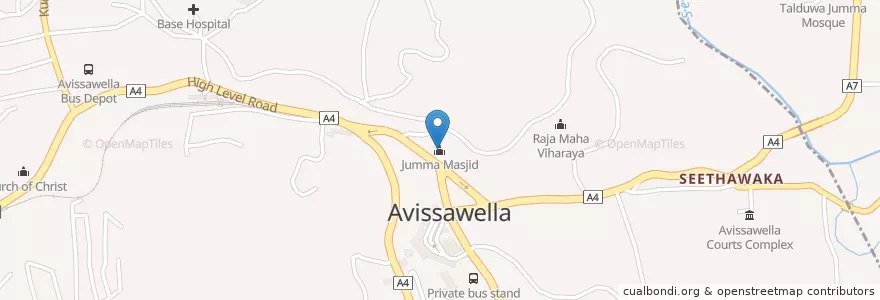Mapa de ubicacion de Jumma Masjid en سريلانكا, බස්නාහිර පළාත, කොළඹ දිස්ත්‍රික්කය.