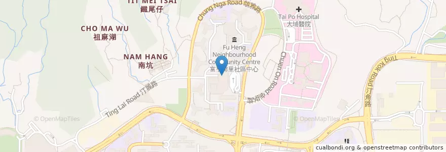 Mapa de ubicacion de 嘉年華海鮮酒家 Carnival Seafood Restaurant en China, Hong Kong, Provincia De Cantón, Nuevos Territorios, 大埔區 Tai Po District.