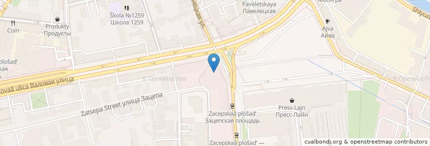 Mapa de ubicacion de HSBC en Rusia, Distrito Federal Central, Москва, Distrito Administrativo Central, Район Замоскворечье.