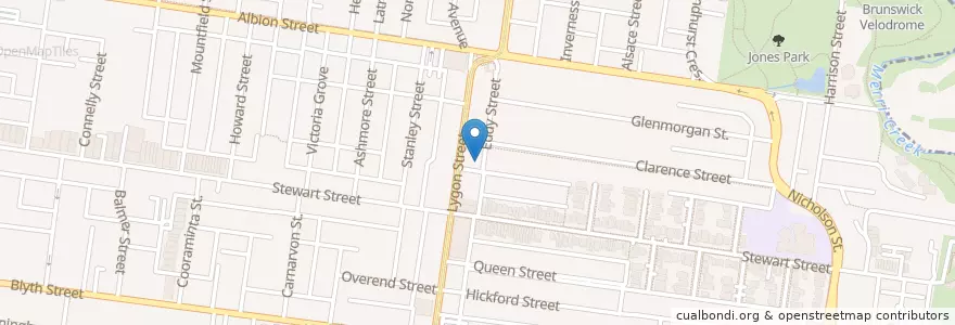 Mapa de ubicacion de Melbourne Dance Hub en Avustralya, Victoria, City Of Moreland.
