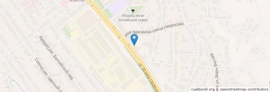 Mapa de ubicacion de Отделение связи №394092 en Russia, Distretto Federale Centrale, Oblast' Di Voronež, Городской Округ Воронеж.