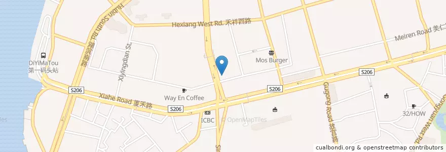 Mapa de ubicacion de Pizza Hut en Çin, Fujian, 思明区.