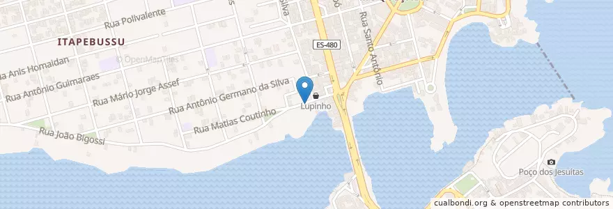 Mapa de ubicacion de Odontologia Renata Lyrio en برزیل, منطقه جنوب شرقی برزیل, اسپیریتو سانتو, Microrregião Guarapari, Região Geográfica Intermediária De Vitória, Guarapari, Região Metropolitana Da Grande Vitória.
