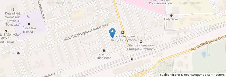 Mapa de ubicacion de Home Credit en روسيا, Центральный Федеральный Округ, محافظة موسكو, Городской Округ Реутов.
