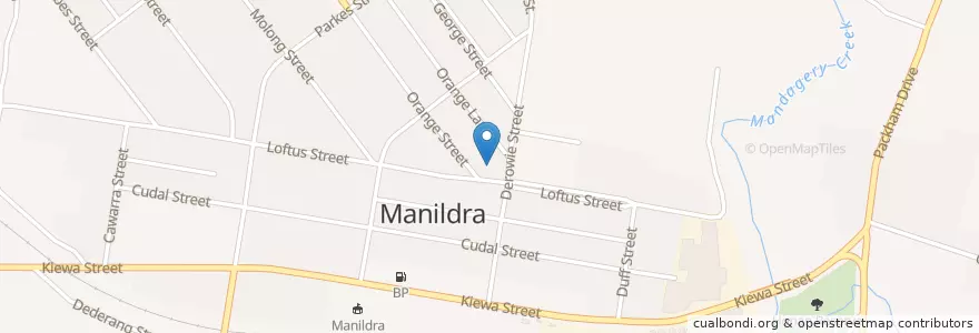 Mapa de ubicacion de Manildra Police Station en Australien, Neusüdwales, Cabonne Council.