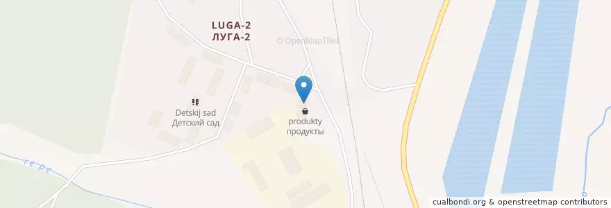 Mapa de ubicacion de ресторан "Берёзка" en Russland, Föderationskreis Nordwest, Oblast Leningrad, Rajon Luga, Лужское Городское Поселение.