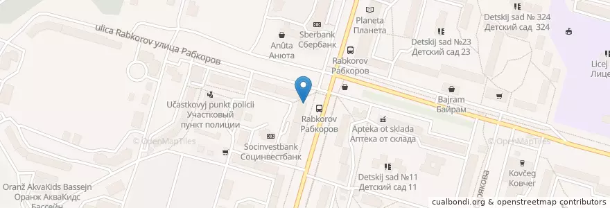Mapa de ubicacion de Фармленд en Rússia, Приволжский Федеральный Округ, Башкортостан, Городской Округ Уфа.