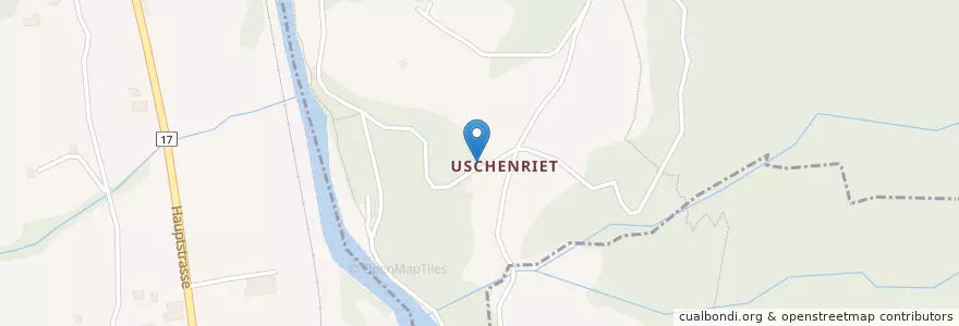 Mapa de ubicacion de Waldwirtschaft Uschenriet en Suíça, Glarus, Glarus Süd.