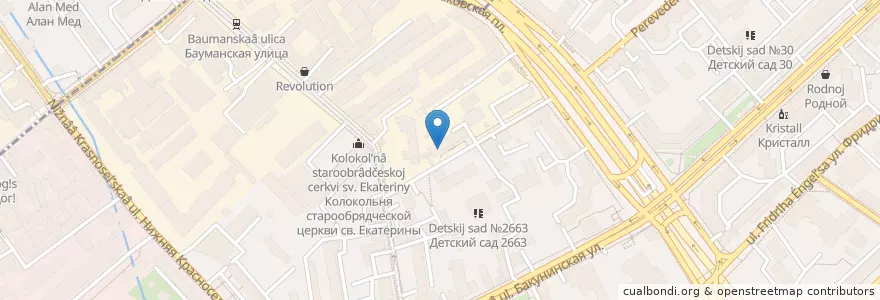 Mapa de ubicacion de Онкологический диспансер №1 en Rússia, Distrito Federal Central, Москва, Центральный Административный Округ, Басманный Район.