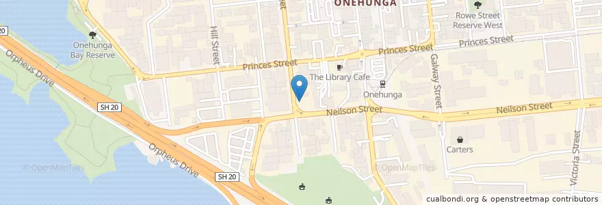 Mapa de ubicacion de Mobil en 新西兰, Auckland, Maungakiekie-Tāmaki.