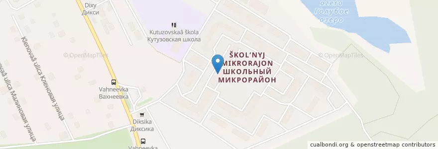 Mapa de ubicacion de Почта России 141544 en ロシア, 中央連邦管区, モスクワ州, Городской Округ Солнечногорск.