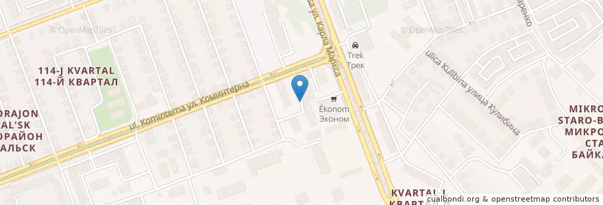 Mapa de ubicacion de ГК Любитель-2 en 러시아, Сибирский Федеральный Округ, Иркутская Область, Ангарский Городской Округ.