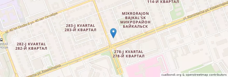 Mapa de ubicacion de Центр занятости en Russland, Föderationskreis Sibirien, Oblast Irkutsk, Ангарский Городской Округ.