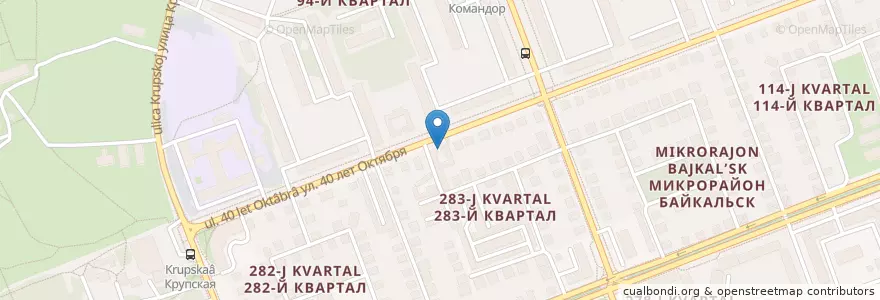 Mapa de ubicacion de ГК Юбилейный en Russland, Föderationskreis Sibirien, Oblast Irkutsk, Ангарский Городской Округ.