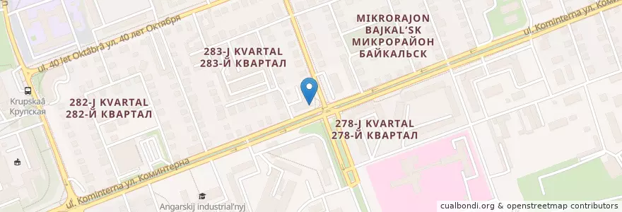 Mapa de ubicacion de Сбербанк №7690/055 (не работает) en Russia, Distretto Federale Siberiano, Oblast' Di Irkutsk, Ангарский Городской Округ.