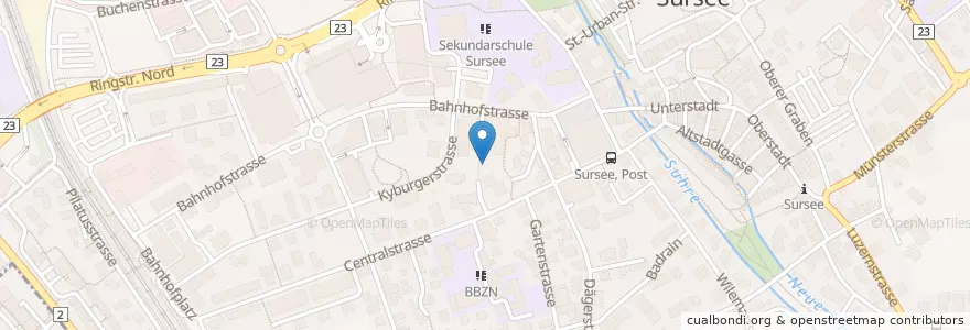 Mapa de ubicacion de Hotel Sursee en 스위스, Luzern, Sursee.