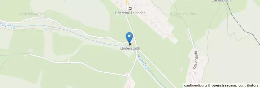 Mapa de ubicacion de Lindenstübli en Suisse, Lucerne, Schwarzenberg.