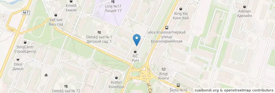 Mapa de ubicacion de Здоровье+ en Russland, Föderationskreis Zentralrussland, Oblast Wladimir, Городской Округ Владимир.