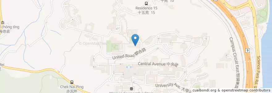 Mapa de ubicacion de 聯合書院教職員會所文怡閣 United College Staff Common Room en Chine, Hong Kong, Guangdong, Nouveaux Territoires, 沙田區 Sha Tin District.