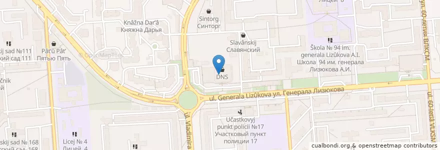 Mapa de ubicacion de Семейная аптека en Rússia, Distrito Federal Central, Oblast De Voronej, Городской Округ Воронеж.