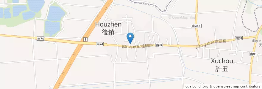 Mapa de ubicacion de 保安宮 en 臺灣, 臺南市, 新營區.