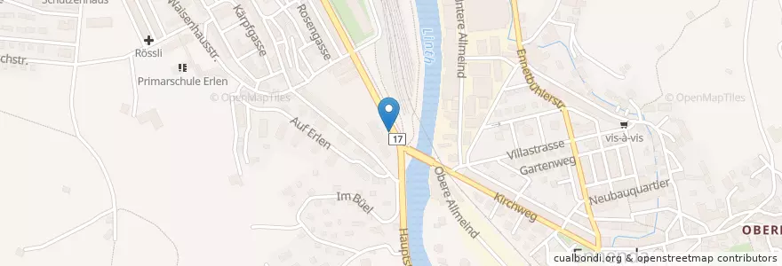 Mapa de ubicacion de Migrol Tankstelle Glarus en Svizzera, Glarona, Glarus.