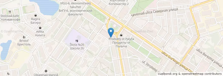 Mapa de ubicacion de ВТБ en Rússia, Distrito Federal Central, Владимирская Область, Городской Округ Владимир.