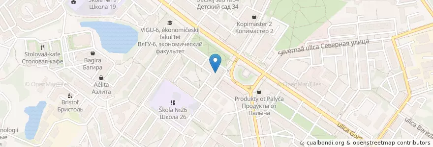 Mapa de ubicacion de ВРУ ОАО "МИнБ" en Russland, Föderationskreis Zentralrussland, Oblast Wladimir, Городской Округ Владимир.