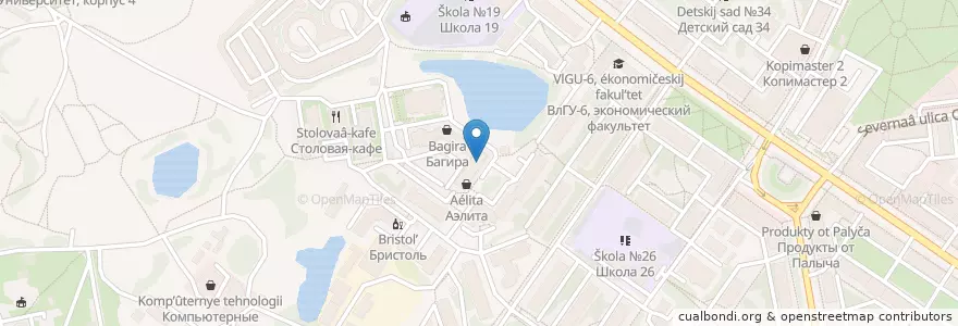 Mapa de ubicacion de Формула улыбки en Rússia, Distrito Federal Central, Владимирская Область, Городской Округ Владимир.