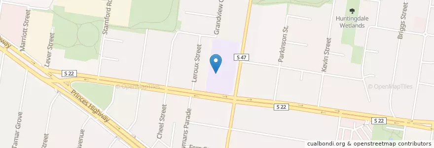 Mapa de ubicacion de Christ Our Holy Redeemer Primary School en Austrália, Victoria, City Of Monash.