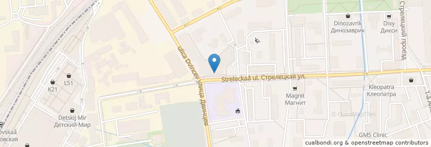 Mapa de ubicacion de Prime en Russia, Distretto Federale Centrale, Москва, Северо-Восточный Административный Округ, Район Марьина Роща.