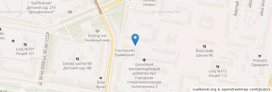 Mapa de ubicacion de Детская библиотека №30 en Russia, Distretto Federale Siberiano, Territorio Dell'altaj, Городской Округ Барнаул.