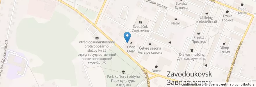 Mapa de ubicacion de Очаг en ロシア, ウラル連邦管区, チュメニ州, Заводоуковский Городской Округ.