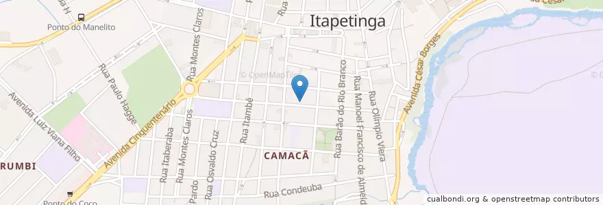 Mapa de ubicacion de Bar do Peixe en Brezilya, Kuzeydoğu Bölgesi, Bahia, Região Geográfica Intermediária De Vitória Da Conquista, Microrregião De Itapetinga, Itapetinga.