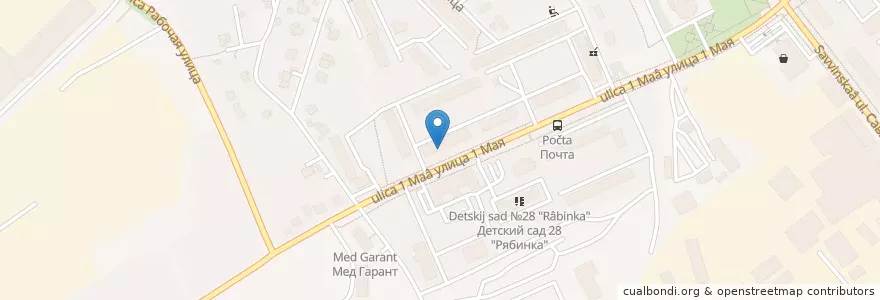 Mapa de ubicacion de Отделение связи №143985 en روسيا, Центральный Федеральный Округ, محافظة موسكو, Городской Округ Балашиха.