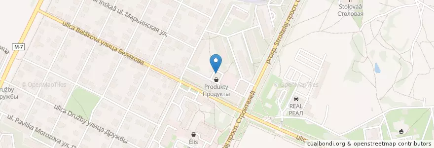 Mapa de ubicacion de Богатырь en Russie, District Fédéral Central, Oblast De Vladimir, Городской Округ Владимир.