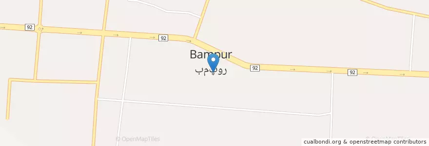 Mapa de ubicacion de مرز حکومتی en 伊朗, استان سیستان و بلوچستان, بخش بمپور, بمپورشرقی, مرز حکومتی.
