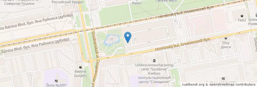 Mapa de ubicacion de Макдоналдс en Rusland, Centraal Federaal District, Moskou, Северо-Западный Административный Округ.