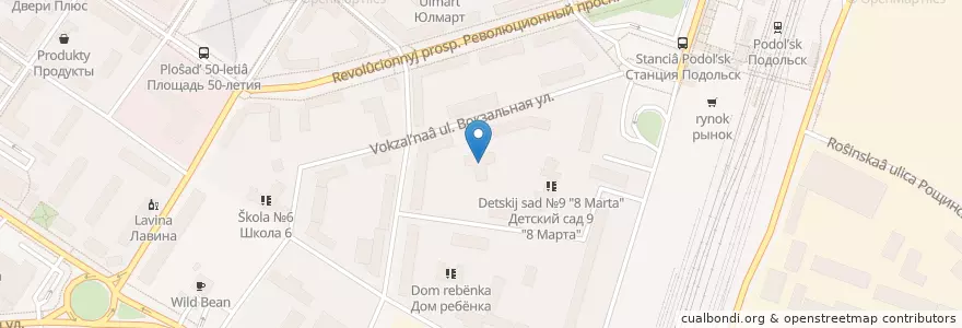 Mapa de ubicacion de Детский сад №26 "Огонёк" en Rusland, Centraal Federaal District, Oblast Moskou, Городской Округ Подольск.