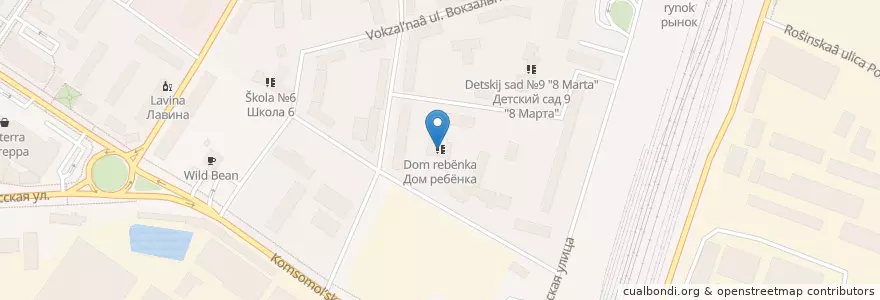 Mapa de ubicacion de Дом ребёнка en Rusia, Distrito Federal Central, Óblast De Moscú, Городской Округ Подольск.