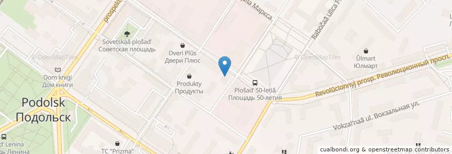 Mapa de ubicacion de Стоматология en Rusia, Distrito Federal Central, Óblast De Moscú, Городской Округ Подольск.