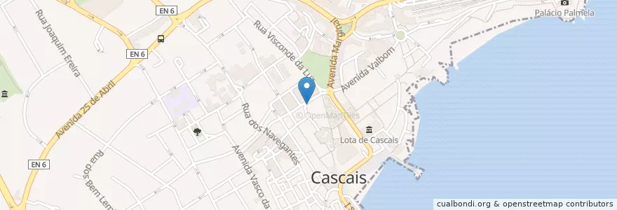 Mapa de ubicacion de Sushissimo en ポルトガル, Área Metropolitana De Lisboa, Lisboa, Grande Lisboa, Cascais, Cascais E Estoril.