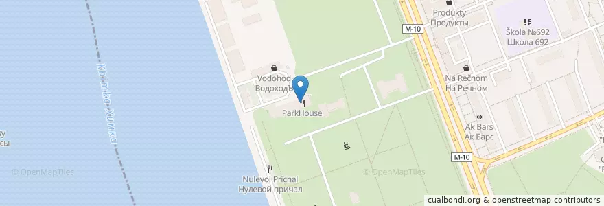 Mapa de ubicacion de ParkHouse en Rússia, Distrito Federal Central, Москва, Северный Административный Округ, Район Левобережный.