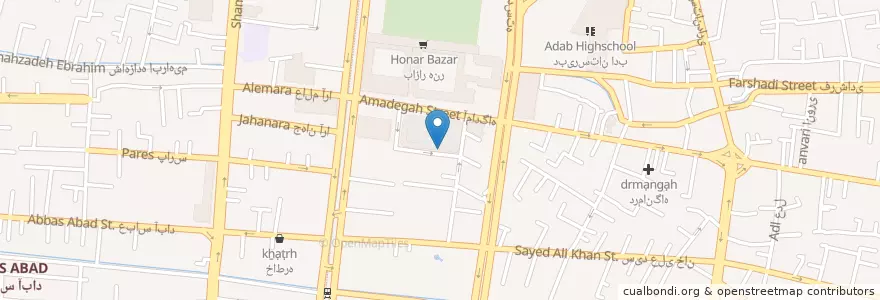 Mapa de ubicacion de DHL اصفهان en 이란, استان اصفهان, شهرستان اصفهان, بخش مرکزی شهرستان اصفهان, اصفهان.