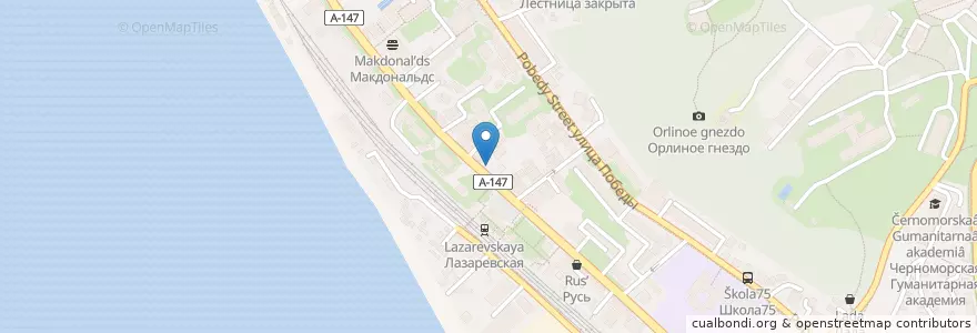 Mapa de ubicacion de La Burger en 러시아, 남부연방관구, Краснодарский Край.