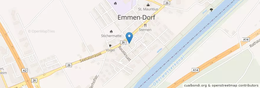Mapa de ubicacion de Sternen en سوئیس, Luzern.
